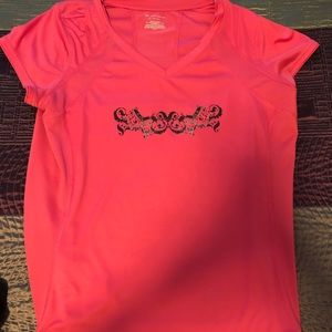 Pink exercise shirt